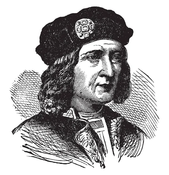 Richard Iii Angleterre 1452 1485 Fut Roi Angleterre 1483 1485 — Image vectorielle