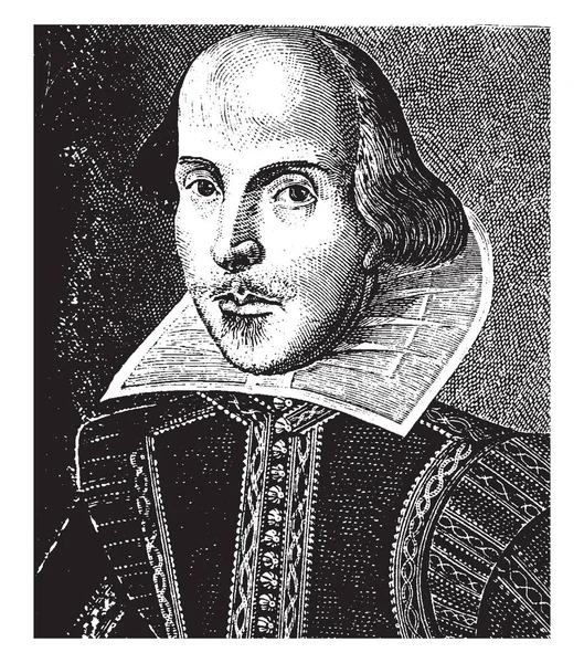 William Shakespeare 1564 1616 Był Angielski Poeta Dramatopisarz Aktor Największym — Wektor stockowy
