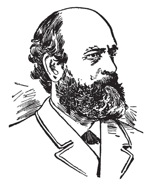 Henry George 1839 1897 Ele Foi Economista Político Jornalista Americano —  Vetores de Stock