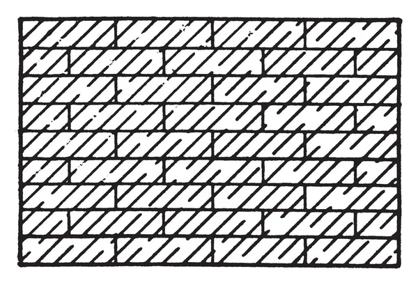 耐火砖是一种耐火陶瓷材料 通常具有低导热性 具有更高的能效 具有极强的机械化学 复古线绘制或雕刻插图等用途 — 图库矢量图片