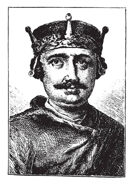 William Rufus 1056 1100 War Der König Von England Vintage — Stockvektor