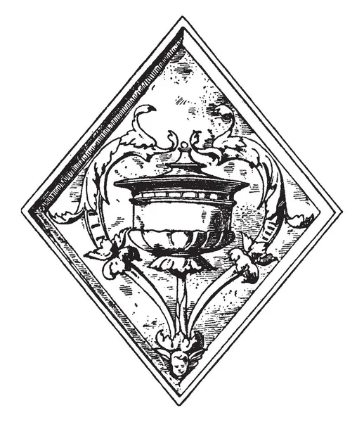 Adorno Del Panel Del Delfín Fue Diseñado Durante Renacimiento Francés — Archivo Imágenes Vectoriales