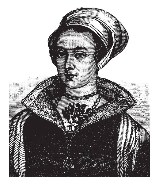 Lady Jane Dudley 1537 1554 Ella Era Una Noble Inglesa — Vector de stock