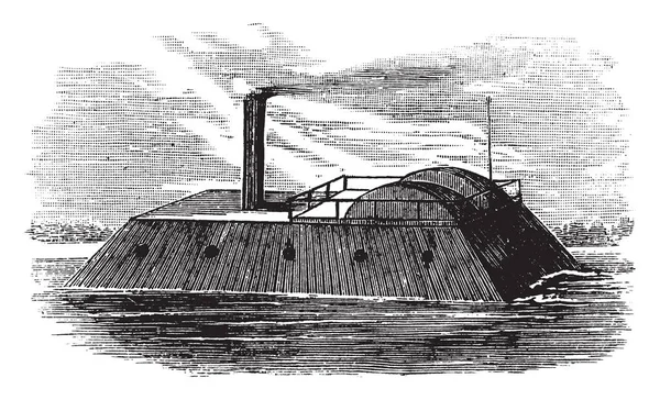 Louisiana Byla Vrtule Řízený Železný Trup Parník Námořnictvu Spojených Států — Stockový vektor