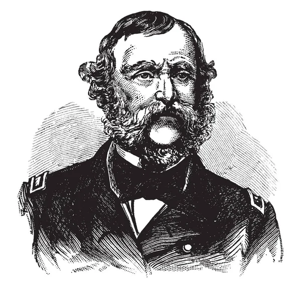 Samuel Francis Dupont 1803 1865 Fue Contralmirante Armada Los Estados — Archivo Imágenes Vectoriales