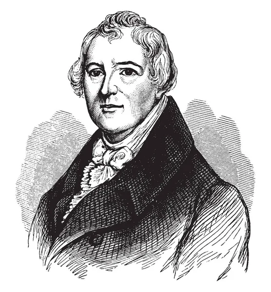 William Hull 1753 1825 Hij Een Amerikaanse Soldaat Politicus Eerste — Stockvector