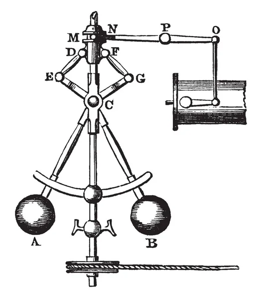 Esta Ilustración Representa Gobernador Eléctrico Que Dispositivo Para Regular Automáticamente — Archivo Imágenes Vectoriales