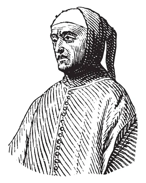 Arnolfo Cambio 1240 1310 Adalah Seorang Arsitek Dan Pematung Italia - Stok Vektor