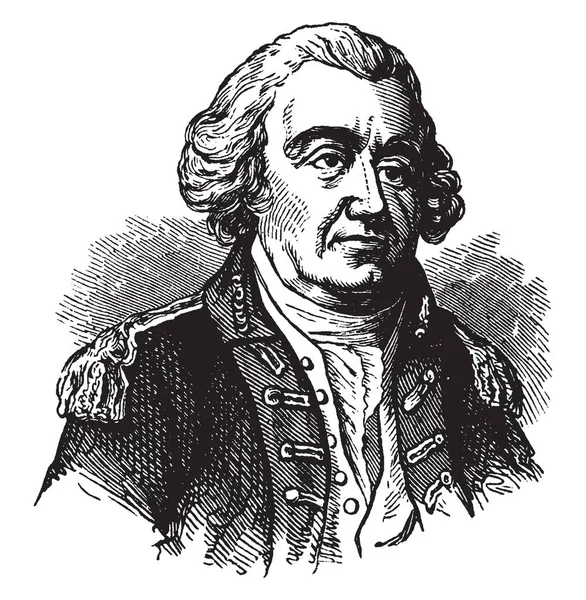 John Lamb 1735 1800 Volt Egy Amerikai Katona Politikus Federalist — Stock Vector