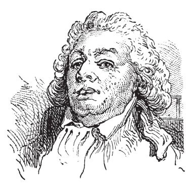 Mirbeau, 1749-1791, o bir Fransız Devrimi, vintage çizgi çizme veya oyma illüstrasyon erken dönemlerinde lideriydi