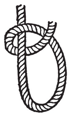 Yarım aksaklık Pass ayakta bölümü yuvarlak ve manzara, vintage çizgi çizme veya oyma illüstrasyon ipin ucunda olan.