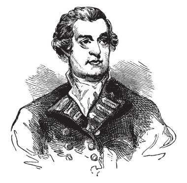 Marriott Arbuthnot, 1711-1794, bağımsızlık, vintage çizgi çizme veya oyma illüstrasyon için Amerikan Savaşı sırasında Kraliyet Donanması'nın Kuzey Amerika istasyonu komutasındaki bir İngiliz amiral olduğunu