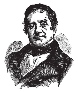 Washington Irving, 1783-1859, o bir Amerikan kısa öykü yazarı, denemeci, biyografi yazarı, tarihçi ve diplomat erken on dokuzuncu yüzyıl, vintage çizgi çizme veya oyma illüstrasyon yapıldı.