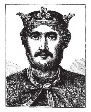 Richard, 1157-1199, o 1199 için 1189 dan İngiltere kralı ve duke Normandy, Aquitaine ve Gascony, vintage çizgi çizme veya illüstrasyon oyma olduğumu