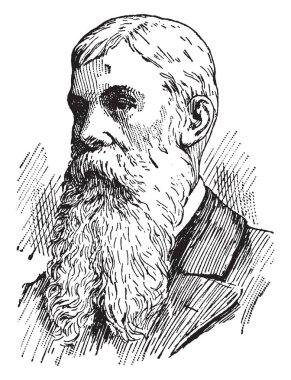 Sanford Ballard Dole, 1844-1926, bir avukat ve Hawaii Adaları, vintage çizgi çizme veya oyma illüstrasyon hukukçu biriydi