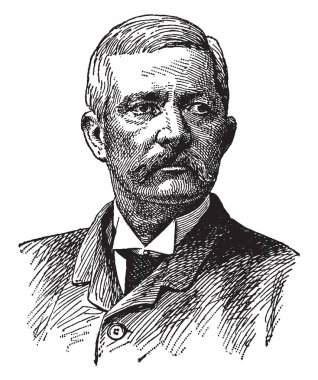 Henry Morton Stanley, 1841-1904, bir gazeteci ve Orta Afrika, vintage çizgi çizme veya oyma illüstrasyon onun arama için ünlü explorer biriydi