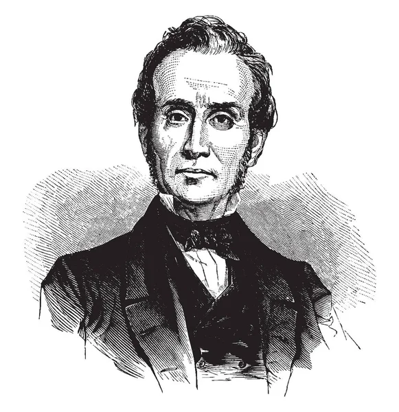 Theodore Frelinghuysen 1787 1862 Fue Político Estadounidense Que Representó Nueva — Vector de stock