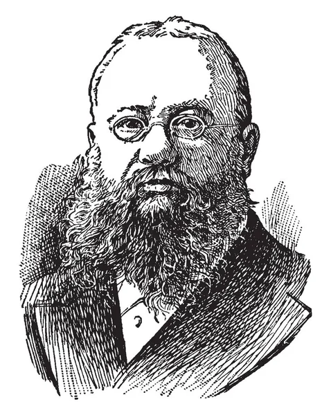 John Fiske 1842 1901 Fue Filósofo Historiador Estadounidense Que Dio — Vector de stock