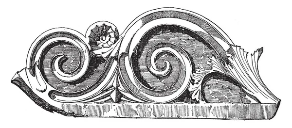 Στολίδι Φύλλωμα Βρίσκεται Στην Κορυφή Του Μνημείο Του Λυσικράτη Εκλεκτής — Διανυσματικό Αρχείο