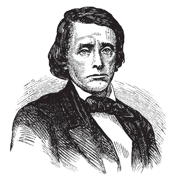 William Gannaway Brownlow 1805 1877 Fue Editor Periódicos Político Autor — Archivo Imágenes Vectoriales