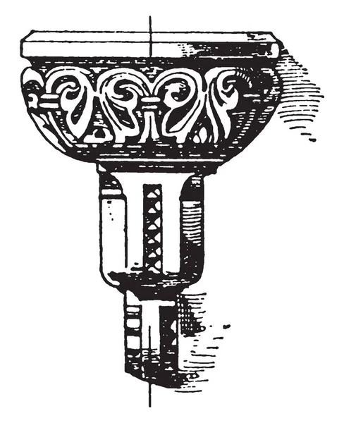 Stoup Romane Été Trouvé Dans Les Églises Catholiques Romaines Dessin — Image vectorielle