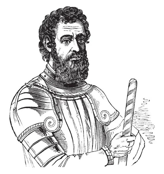 Giovanni Verrazzano 1485 1528 Fue Explorador Italiano América Del Norte — Vector de stock