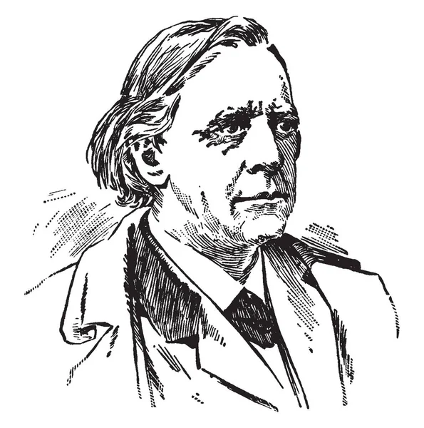 Henry Ward Beecher 1813 1887 Han Var Amerikansk Kongregationalist Präst — Stock vektor