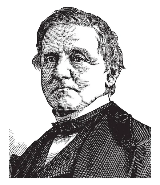 Samuel Jones Tilden 1814 1886 Fue Vigésimo Quinto Gobernador Nueva — Vector de stock