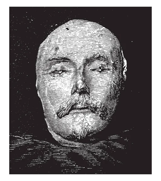 Dodenmasker Van William Shakespeare Uit Vooraanzicht Dood Maskers Souvenirs Van — Stockvector