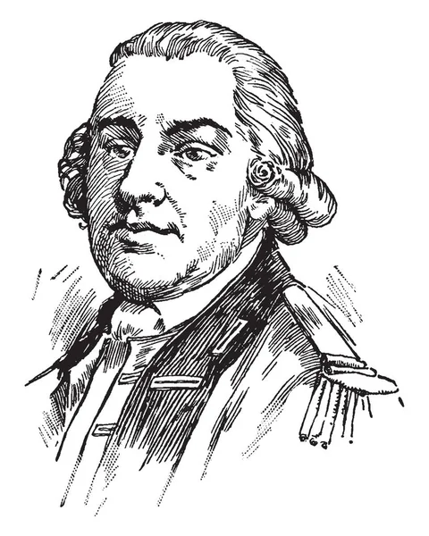 Thomas Gage 1719 1787 Fue Oficial Del Ejército Británico Comandante — Vector de stock