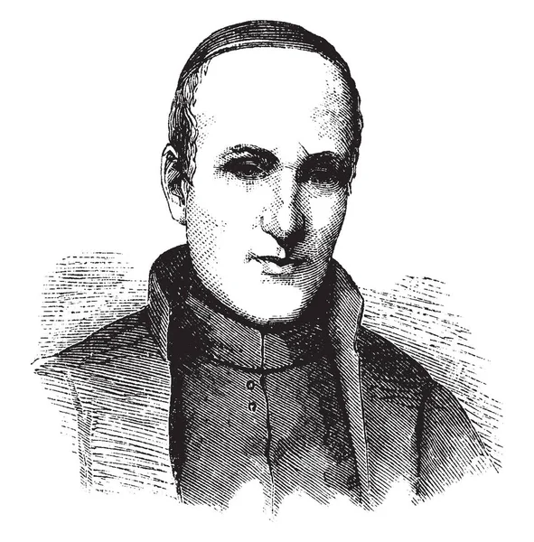 Peter Jan Beckx 1795 1887 Ele Era Padre Jesuíta Belga — Vetor de Stock