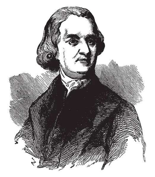 Samuel Adams 1722 1803 Fue Uno Los Padres Fundadores Los — Archivo Imágenes Vectoriales