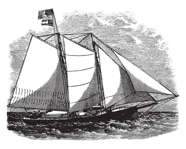Savannah Confederate Privateer Частными Кораблями Которые Разрешены Правительством Конфедеративных Штатов — стоковый вектор