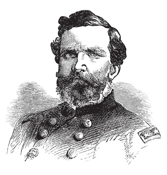 George Henry Thomas 1816 1870 Era Ufficiale Dell Esercito Degli — Vettoriale Stock