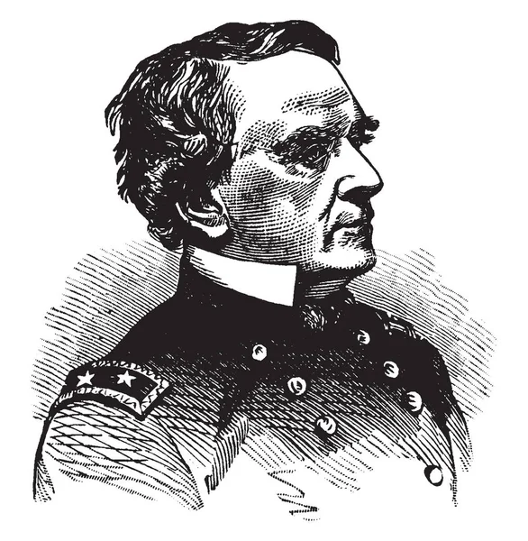John Adams Dix 1798 1879 War Finanzminister Gouverneur Von New — Stockvektor