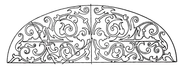 Renaissance Eliptyczne Panel Zazwyczaj Został Znaleziony Jako Wzór Okładkach Książek — Wektor stockowy