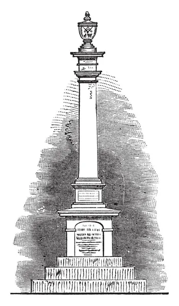 Warren Monument Créé Mémoire Mason Tombé Bunker Hill Héros Joseph — Image vectorielle