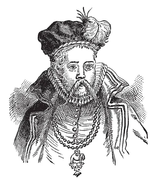 Tycho Brache 1546 1601 Adalah Seorang Bangsawan Denmark Terkenal Karena - Stok Vektor