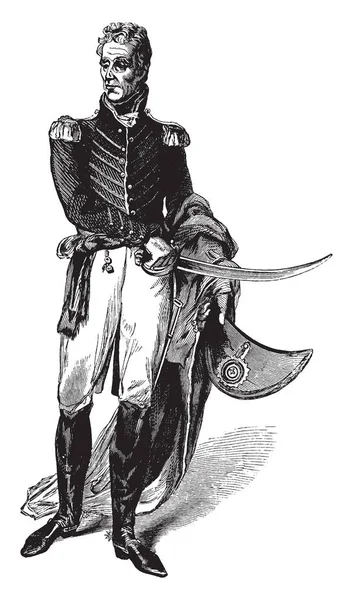 Andrew Jackson 1767 1845 Était Soldat Américain Homme État Septième — Image vectorielle