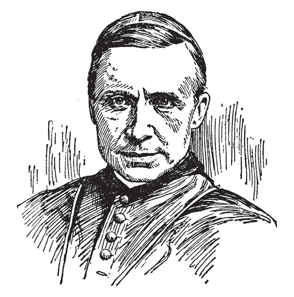 Cardinal James Gibbons 1834 1921 Cardinal Américain Église Catholique Romaine — Image vectorielle