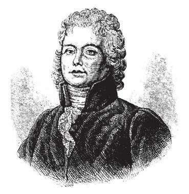 Fransız Piskopos, politikacı, Benevento ve Talleyrand, vintage çizgi çizme veya oyma illüstrasyon prensi Tallevrand, 1754-1838, o oldu