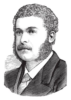 Efendim Arthur Sullivan, 1842-1900, o bir İngiliz besteci, vintage çizgi çizme veya oyma illüstrasyon yapıldı.