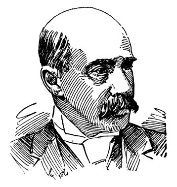 Paul B. Chaillu, o bir Fransız-Amerikan traveller, zoolog ve antropolog, Orta Afrika, vintage çizgi çizme veya oyma illüstrasyon pigme halkının ve goriller varlığını onaylamak için ilk modern Avrupa yabancı olarak ünlü oldu