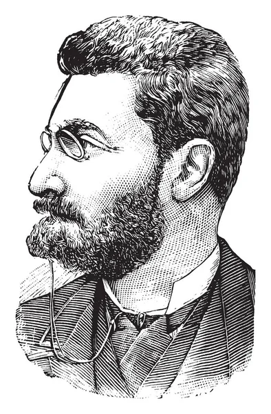 Joseph Pulitzer 1847 1911 Był Wydawcą Gazety Wysyłki Post Louis — Wektor stockowy