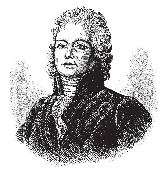 Tallevrand 1754 1838 彼はフランス人司祭 政治家 ベネヴェント Talleyrand ビンテージの線描画や彫刻イラストの王子 — ストックベクタ