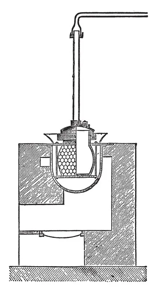 Cette Illustration Représente Navire Séparation Recouvert Treillis Métallique Dessin Lignes — Image vectorielle