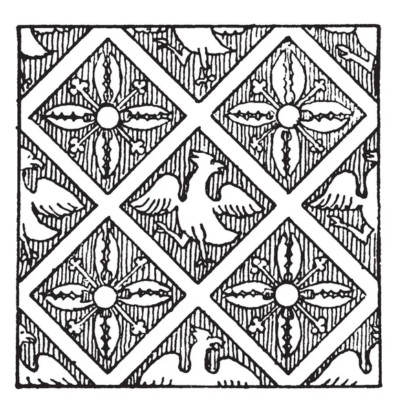 Рукопись Орнамент Манускрипт Рисунок Винтажной Линии Гравировка — стоковый вектор