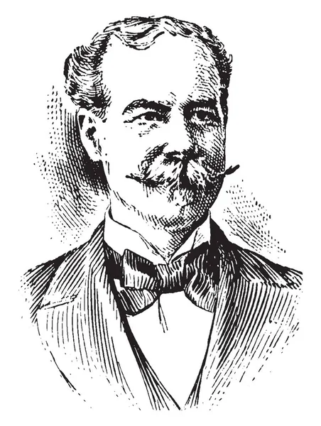 Sir Thomas Lipton 1848 1931 Ele Era Comerciante Britânico Yachtsman —  Vetores de Stock