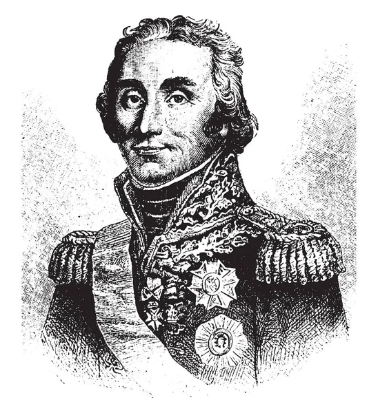 Massena 1758 1817 War Französischer Militärkommandeur Und Fürst Von Eßling — Stockvektor