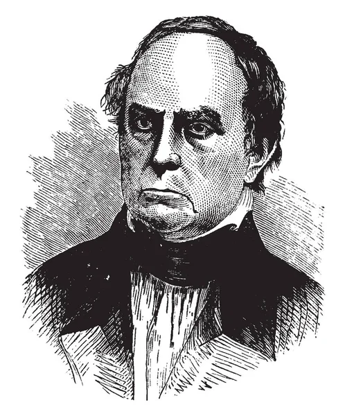 Дэниел Уэбстер 1782 1852 Американский Политик Палата Представителей Сенатор Массачусетса — стоковый вектор